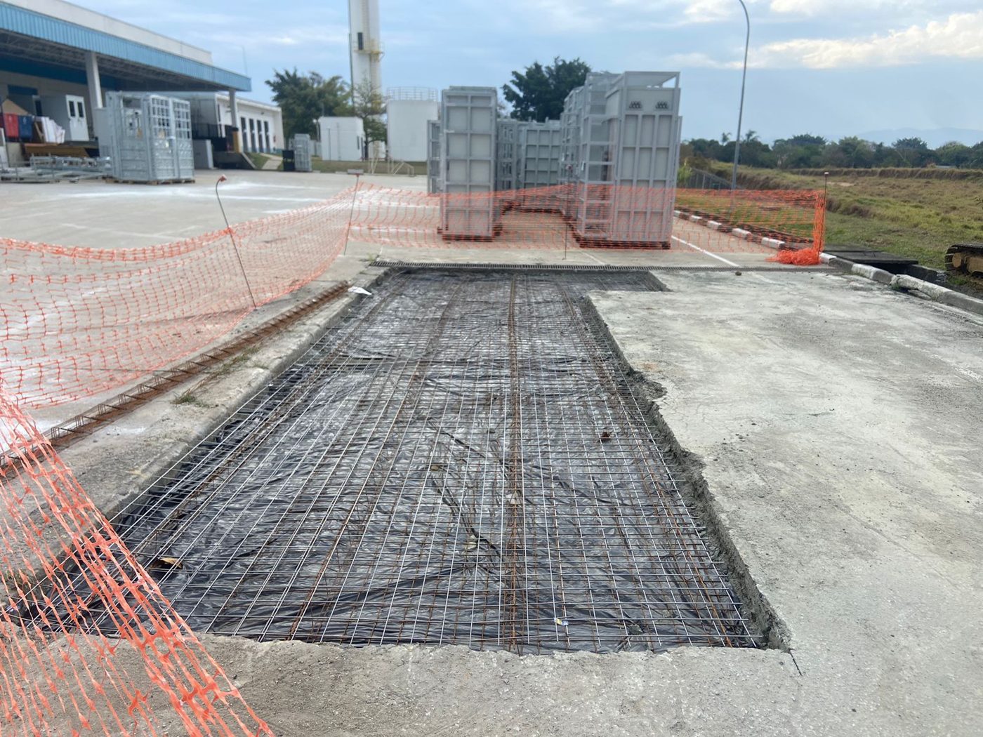 Concretagem de pavimento